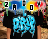 Stem Drip Tee Black