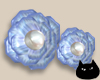 0123 Blue Rose Earrings