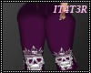 ☠| Skull Pants Purple