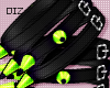 !!D Ankle Spikes Green