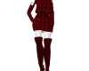 Winter Sweater Dress Red