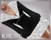 K black white fur bundle