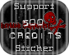 Support Sticker 500 cr.