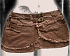 brown mini skirt