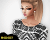 ! Aztec Sweater Gray