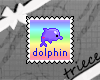 {T}dolphin stamp