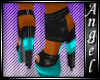L$A Stitched Heels Teal