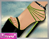 Xmas Heels Black Green