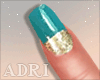 ~A: Ocean&Gold Nails