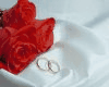 Wedding White Red Roses