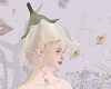 floral fairy hat white