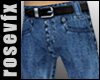 Straight Blue Jeans Male
