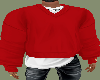 Sweatshirt w Tee Red