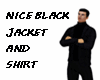 BLACK JACKET N SHIRT