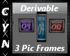 Derivable 3 Pic Frames