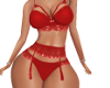 VIC RED LACE LINGERIE