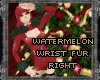 [P] watermelon fur cuff