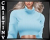 !CR! Blue Crop Sweater
