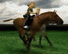 fun horse rideing sence