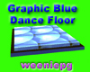 Graphic Blue Dance Floor