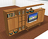 TV with Cabinet Wood