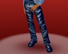 pant and shoes blue
