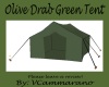 Olive Drab Green Tent