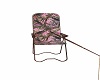 Pink Camo fishing chair