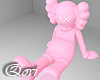 Pink Kaws Statue
