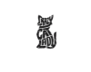 moletom branco cat