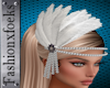 Gatsby Pearl Feather whi