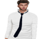 H2M | white shirt + tie
