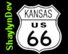 SD Kansas Route 66 Sign