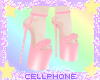 pink fur heels ❤