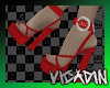 Red Chunky Heels