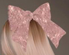 🦋 Pink Glitter Bow