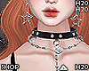 💧Necklase Heart Black