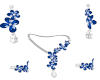 Amy 5Pc Blue Jewelry Set