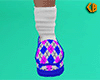 Argyle Slippers Socks M