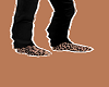 leopard print men shoe