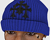 Cross Blue Beanie