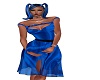 blue silk dress med