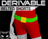 Derivable Shorts w/belt