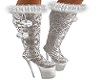 Silver Lace Boots
