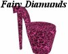 Pink Cheetah Heel Chair