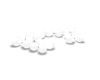 white floor ballons