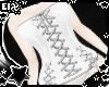 . white laced corset
