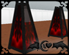 Red Flame Black Tri-lamp