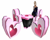 SN PinknBlk heart table