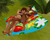 Polynesia cuddle pillow